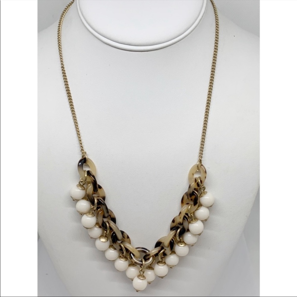 NWOT J. Crew Tortoise Beaded Necklace